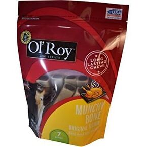 Ol' Roy Munchy Bones Dog Chew Treats With Real Chicken Flavor, 20 oz