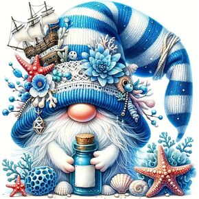 VCLKDIY GNOME GNOME BOTTE BOTTLE ATT ATT AT BOTHERS للبالغين ، ومجموعات الطلاء الماس 5D للمبتدئين ، DIY كامل الحفر الماس DIAMNIN