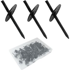 Waziaqoc 60Pcs One Step Hangers Picture Hangers for Drywall, 20lbs Picture Hanging Hooks, Nails Iron Alloy Photo Frame Hanger Kit for Wooden Clock, Mirror, Black