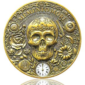 Memento Mori & Vivere Challenge Coin STOICKEND STOKIND TOKEN