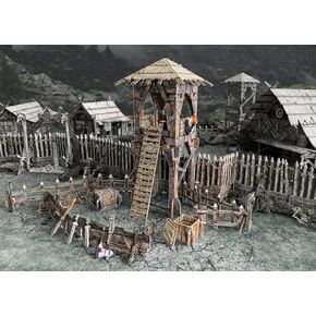 Battle Systems Fantasy Terrain Lookout Tower - 28-35mm DND D&D RPG Wargames Historical/Fantasy Clainery