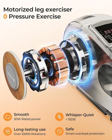 YOSUDA Under Desk Elliptical Electric,Ellipse Leg Exerciser for Seniors,Fully Assembled Seated Pedal Exerciser with Remote Control with Free Footstraps & 10 Adjustable Speeds in Kuwait