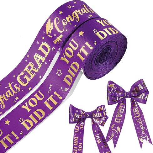 2 Roll Class of 2025 Graduation Ribbon 1 Inch or 3/8 inch Width for Graduation Classroom Party Supplies DIY Crafts (Green, 1 Inch) in Saudi Arabia