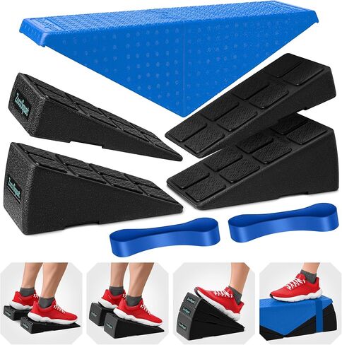 Squat Wedge - Squat Wedge Block 520 LBS Weight Capacity - Slant Board for Calf Stretching - Calf Stretcher Slant Board - yoga blocks in Saudi Arabia