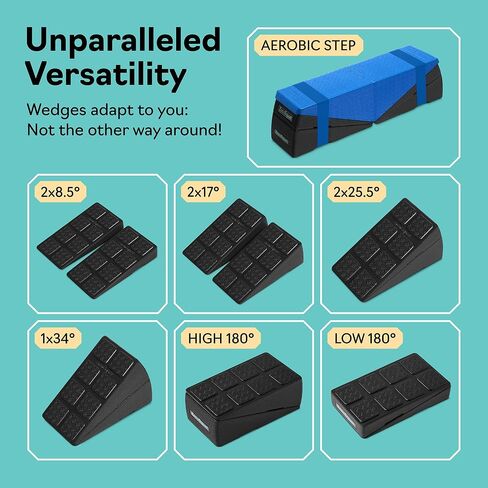 Squat Wedge - Squat Wedge Block 520 LBS Weight Capacity - Slant Board for Calf Stretching - Calf Stretcher Slant Board - yoga blocks in Saudi Arabia