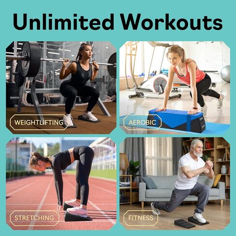Squat Wedge - Squat Wedge Block 520 LBS Weight Capacity - Slant Board for Calf Stretching - Calf Stretcher Slant Board - yoga blocks in Saudi Arabia