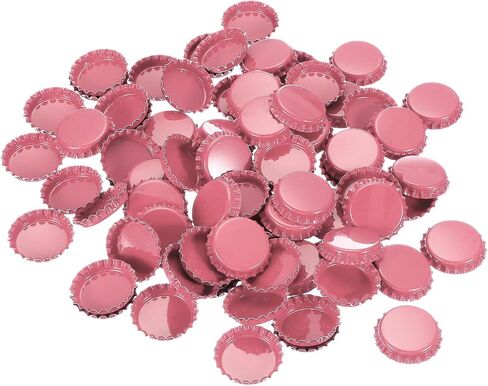 PATIKIL 100 PCS CAPS for Parchs ، 1 بوصة ذات جانب مزدوج طباعة قبعات زجاجة معدنية سحر مسطحة للزينة الحرف DIY صنع شارة ، الأخضر الداكن in Saudi Arabia