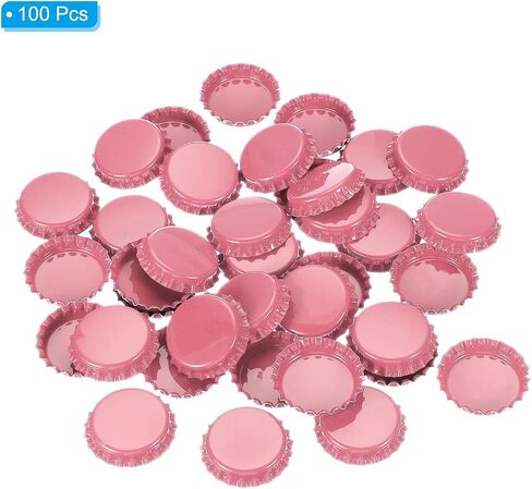 PATIKIL 100 PCS CAPS for Parchs ، 1 بوصة ذات جانب مزدوج طباعة قبعات زجاجة معدنية سحر مسطحة للزينة الحرف DIY صنع شارة ، الأخضر الداكن in Saudi Arabia