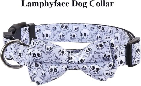 Halloween Dog Collar with Removable Cute Bow Tie Adjustable Pet Collars Medium in Saudi Arabia