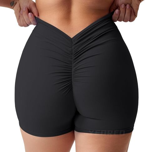 YEOREO Workout Shorts Womens Scrunch Butt Gym Shorts for Women V Back Booty Butt Lifting Biker Compression Daze Shorts in Kuwait