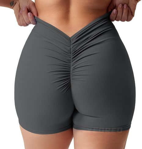 YEOREO Workout Shorts Womens Scrunch Butt Gym Shorts for Women V Back Booty Butt Lifting Biker Compression Daze Shorts in Saudi Arabia