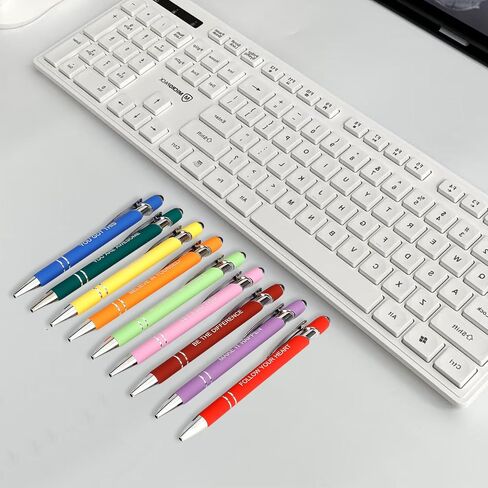 50 Pcs Inspirational Pens Bulk - Motivational Ink Ballpoint Pen with Quotes Stylus Tip Nurse Gifts for School Coworkers Office Supplies Black Ink in Saudi Arabia