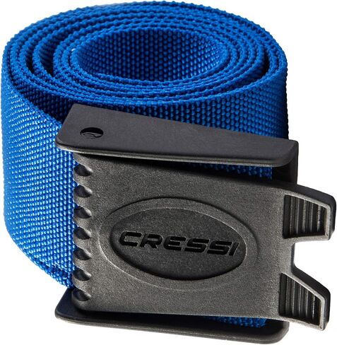 Cressi Weight Belt for Free Diving, Spear Fishing - Marseillaise - Nylon - Quick-Release Buckle - Designed in Italy in Kuwait