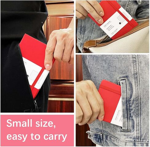 Coopay 4 Pack Package Notebook Journals Bulk ، 3.5 "× 5.5" ، 160 صفحة مبطن ، A6 Mini Notepad Hardcover Leather Journal مع ورقة سميكة 100GSM ، دفاتر صغيرة لكتابة أعمال الرجال (أسود) in Kuwait