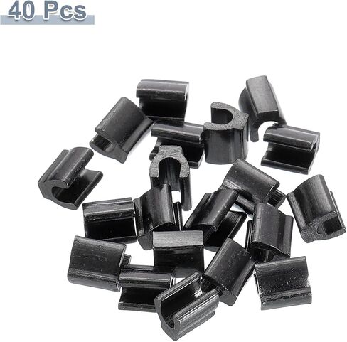 uxcell 40Pcs Zipper Slider Retainers, #10 Top Stopper Closed-end Zipper Slider for Bag Coat Jacket DIY Sewing Replacement, Metallic Black in Saudi Arabia