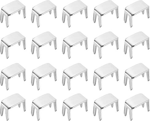 uxcell 20pcs stoppers stoppers stopper ، #3 النحاس العلوي والسفلي السوستة المنزلق المحفوظات للأكياس معاطف سترات إصلاح البديل ، الفضة in Kuwait
