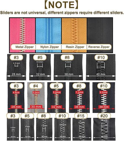 uxcell 20pcs stoppers stoppers stopper ، #3 النحاس العلوي والسفلي السوستة المنزلق المحفوظات للأكياس معاطف سترات إصلاح البديل ، الفضة in Kuwait