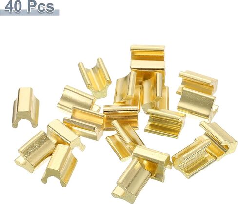 uxcell 40Pcs Zipper Slider Retainers, #10 Top Stopper Closed-end Zipper Slider for Bag Coat Jacket DIY Sewing Replacement, Metallic Black in Saudi Arabia