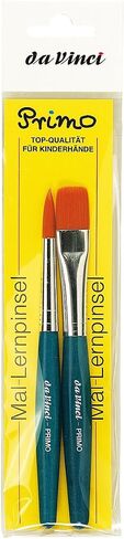 سلسلة Da Vinci Student Series 5019R Primo ، Round and Flat Minthetic مع مقبض أحمر ، أحجام 12 و 16 in Kuwait