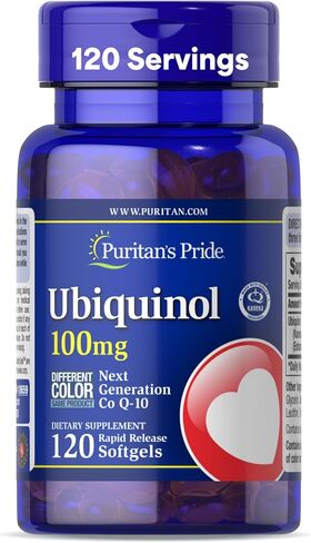 Puritan's Pride Ubiquinol 100mg, Supports Heart Health,120 Softgels in Saudi Arabia