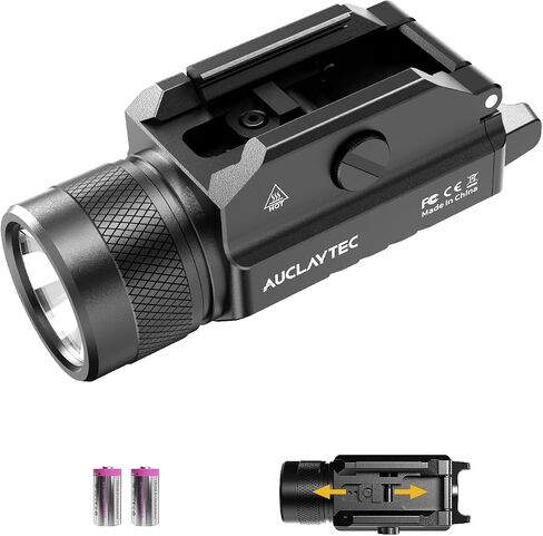 1200 Lumen Pistol Light Laser Combo Blue Beam Tactical Flashlight, Pistol Flashlight Adjustable Slide Locating Keys for Picatinny in Kuwait