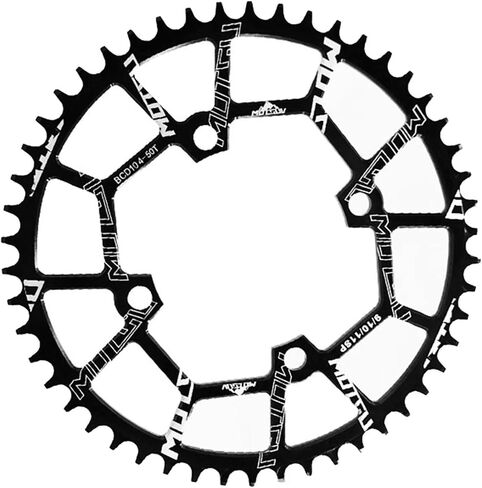 Bike Chainring 40T 42T 44T 46T 48T 50T 52T 104mm BCD Round Chainring Narrow Wide Tooth Aluminum Bicycle Chainring for Mountain Bike Road Bike MTB BMX in Saudi Arabia