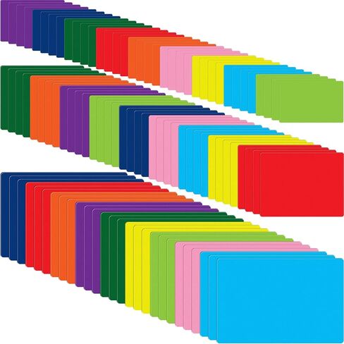 99 أجهزة كمبيوتر جافة محو الملصقات المغناطيسية قابلة لإعادة الاستخدام ماء مغناطيسي العلامات الملصقات المستطيلات ملصقات لمكتب الفصول الدراسية للبيضاء ، 3 أحجام (ملونة) in Kuwait