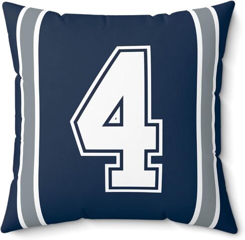 Throw Pillow 18" x 18" Soft Plush Number Stripes Pillow Gifts for Philadelphia in Kuwait