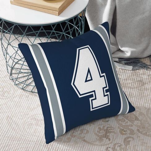 Throw Pillow 18" x 18" Soft Plush Number Stripes Pillow Gifts for Philadelphia in Kuwait