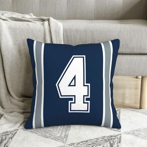 Throw Pillow 18" x 18" Soft Plush Number Stripes Pillow Gifts for Philadelphia in Kuwait