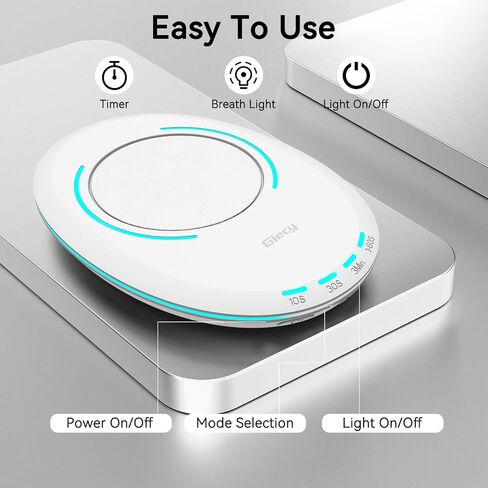 Ultra Slim Mouse Mover, Mouse Jiggler with Adjustable Interval Timer, Undetectable & Breathing Light, Simulates Realistic Mouse Movement for Keeping Computer Laptop Active in Saudi Arabia