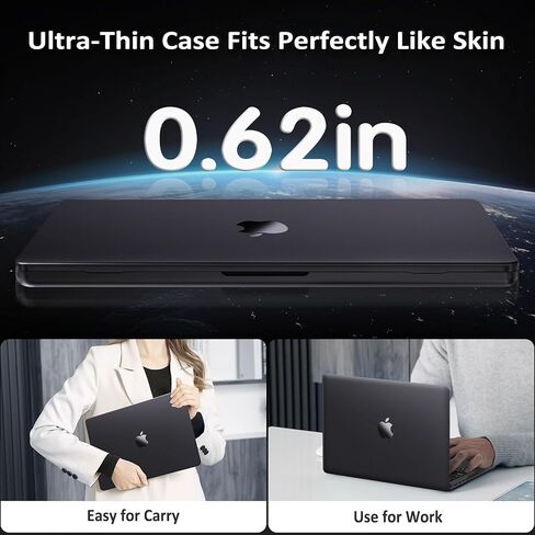 MOSISO Compatible with MacBook Pro 14 inch Case 2025-2021 M4 M3 M2 M1 A3112 A3185 A3401 A2918 A2992 A2779 A2442, Ultra-Thin Natural Original Color Hard Shell&Keyboard Cover&Type C, Space Black Clear in Kuwait