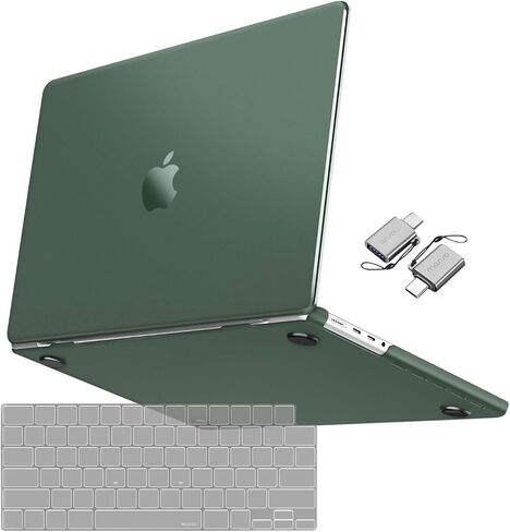 MOSISO Compatible with MacBook Pro 14 inch Case 2025-2021 M4 M3 M2 M1 A3112 A3185 A3401 A2918 A2992 A2779 A2442, Ultra-Thin Natural Original Color Hard Shell&Keyboard Cover&Type C, Space Black Clear in Kuwait