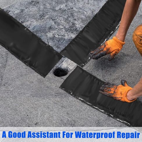 2 Rolls Asphalt Crack Tape Asphalt Crack Filler Asphalt Joint Repair Tape Driveway Crack Sealer for Parking Roof Asphalt Cement Road, 50 Feet Each Roll (2 Inch) in Saudi Arabia