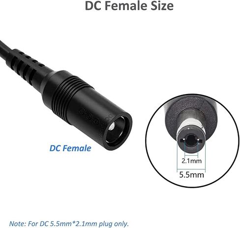 4 Pack Black 1 Female to 4 Male 5.5mm*2.1mm DC Power Splitter Cable, 1 to 4 Way DC Power Output Y Adapter Cable Cord for CCTV Cameras Router LED Light Strip and More (4 Pack, 1 to 4 Way) in Kuwait