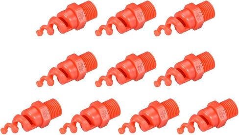uxcell Spiral Cone Atomization Nozzle, 1/2BSPF PP Sprinkler, 10 Pcs in Saudi Arabia
