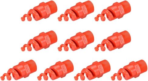 uxcell Spiral Cone Atomization Nozzle, 1/2BSPF PP Sprinkler, 10 Pcs in Saudi Arabia