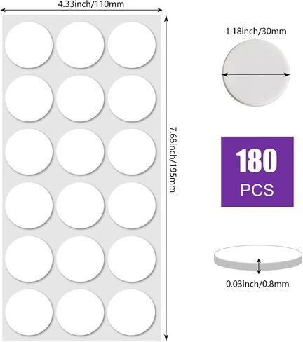 Sticky Tack Poster Stickers 350 Pcs Double Sided Adhesive Dots Round Putty Clear Stickers No Trace Sticky Putty Removable Waterproof Museum Putty for Festival Decoration 20mm(0.79") Sticky Dots in Saudi Arabia