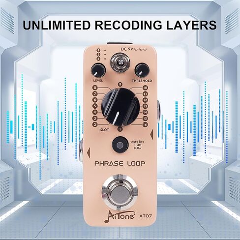 AITONE Chorus Pedal Premium Analog Chorus Effect for Electric Guitar True Bypass Rich and Warm Tones Compact Mini Pedal (AT-04) in Kuwait