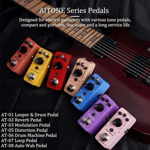 AITONE Chorus Pedal Premium Analog Chorus Effect for Electric Guitar True Bypass Rich and Warm Tones Compact Mini Pedal (AT-04) in Kuwait