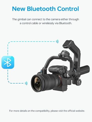 FeiyuTech SCORP 2 Combo[Official]Camera Gimbal Stabilizer, Built-in AI Tracker,Upgrade Joystick&Touch Screen,Max 5.51lbs, fits Sony/Canon/Nikon/Fujifilm Mirrorless&DSLR Camera,Native Vertical Shooting in Saudi Arabia