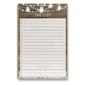 مجموعة Stonehouse Rustic to Do List مع الظهر المغناطيسي - 8.5 "× 5.5" - الولايات المتحدة الأمريكية مصنوعة - 50 ورقة - مصنوعة في الولايات المتحدة الأمريكية - البقالة ، التسوق ، قائمة المهام اليومية (الخشب الريفي)