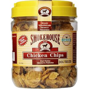 Smokehouse 100 في المائة من رقائق الدجاج الطبيعية الكلب ، 1 رطل