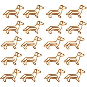 20 PCS Dachshund Paper Paper Clips Clips Animal Porkmarks Clips ، Paper Dachshund Paperclips Clips ، Complies Clips and Paper Clips ، Paper Holder