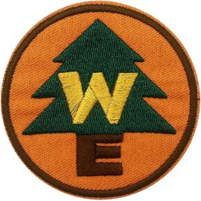 Wilderness Explorer Embroidered Patch Applique Iron/Sew on Patch Halloween DIY Craft Accessories for Halloween Costume Emblem (WE Patch)