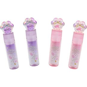 4 PCS Cat Paw Erasers ، مطاط Cat Cat لطيف للأطفال ، ممحاة أحمر الشفاه Cat Paw ، Cat Claw Eraser للطلاب الذين يكتبون اللوازم المدرسية المكتبية