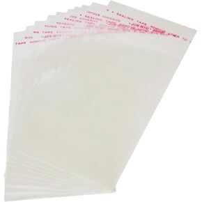 200 PCS واضحة أكياس السيلوفان الختم الذاتية ، 4x5.9 بوصات أكياس الكعكة حقيبة السيلوفان قابلة لإعادة بيع