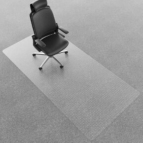 Office Chair Mat for Carpeted Floors, 96" x 46" Large Desk Chair Mat for Low Pile Carpets, Under Desk Plastic Floor Protector Mat for Home Office, Easy Glide, Easy to Clean