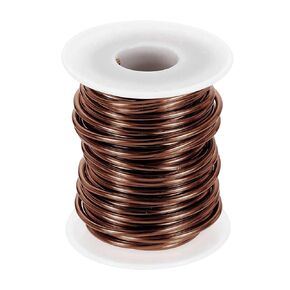 HARFINGTON 10 Gauge Aluminum Craft Wire 2.5mm 33ft Flexible Bendable Anodized Metal Jewelry Sculpting Wire for Jewelry Making Modelling Craft DIY, Bronze