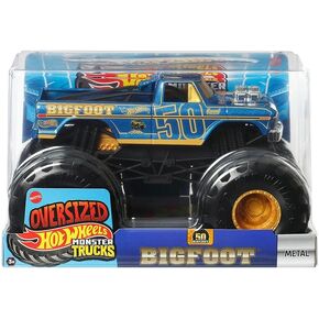 Hot Wheels Monster Trucks Oversized 50th Anniversary Bigfoot 1:24 Scale